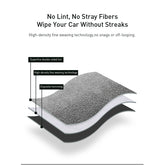 Coral fleece thickened double-sided car wiper